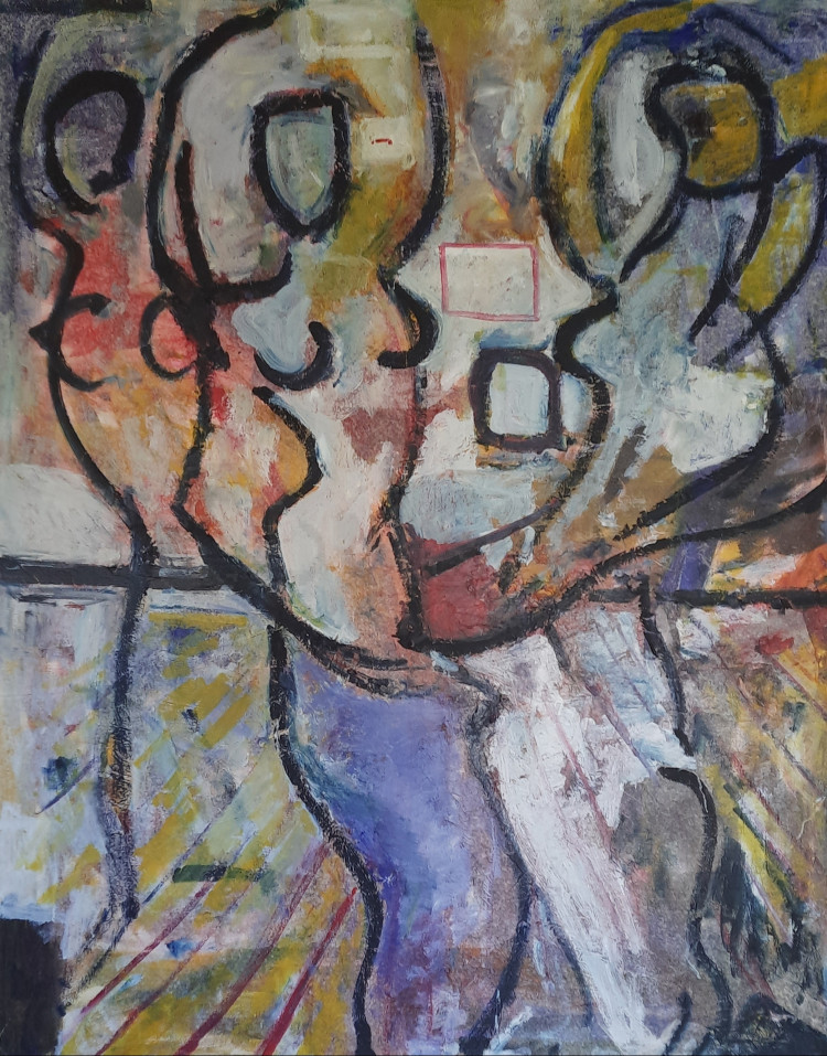 Obra de Luciano Couselo: Mixta lienzo 5991