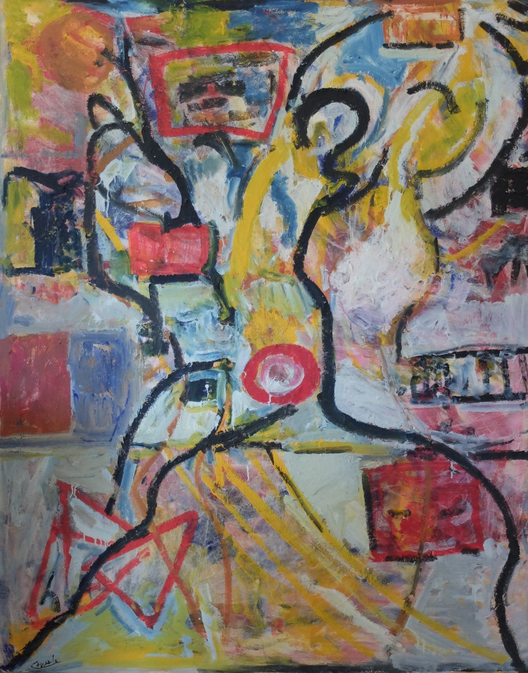 Obra de Luciano Couselo: Mixta lienzo 5992