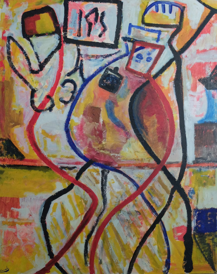 Obra de Luciano Couselo: Mixta lienzo 5994