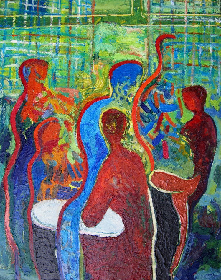 Obra de Luciano Couselo: Mixta lienzo 6330