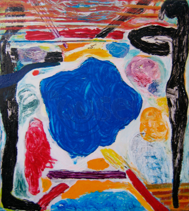 Obra de Luciano Couselo: Mixta lienzo 6616