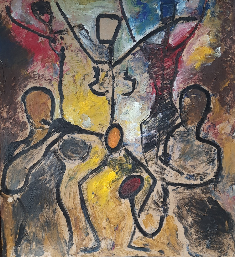 Obra de Luciano Couselo: Mixta papel 9525